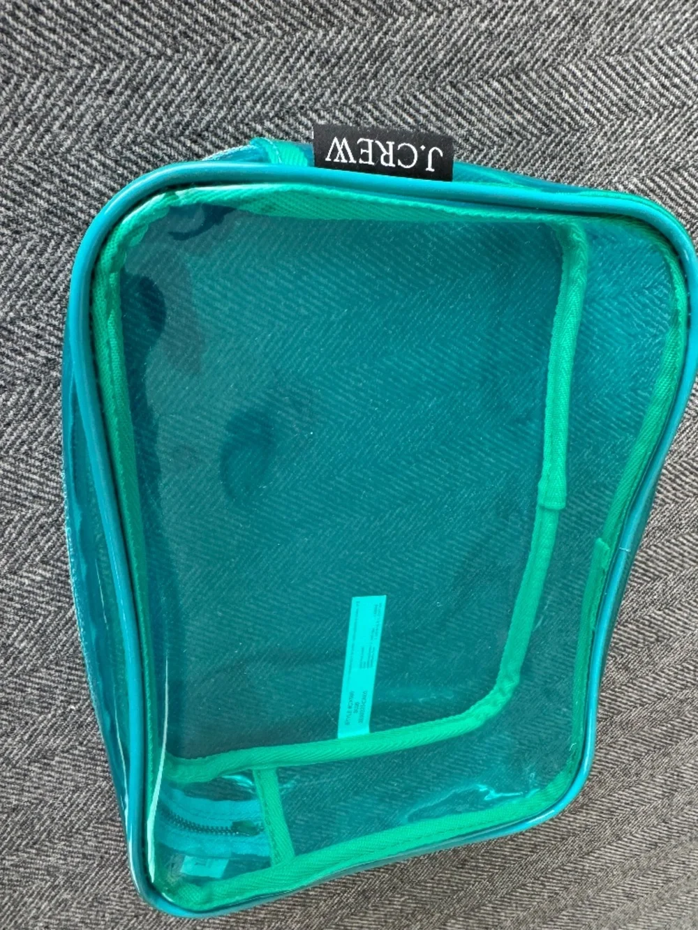 NWT, SUPER CUTE, JCREW PLASTIC TRAVEL CASE